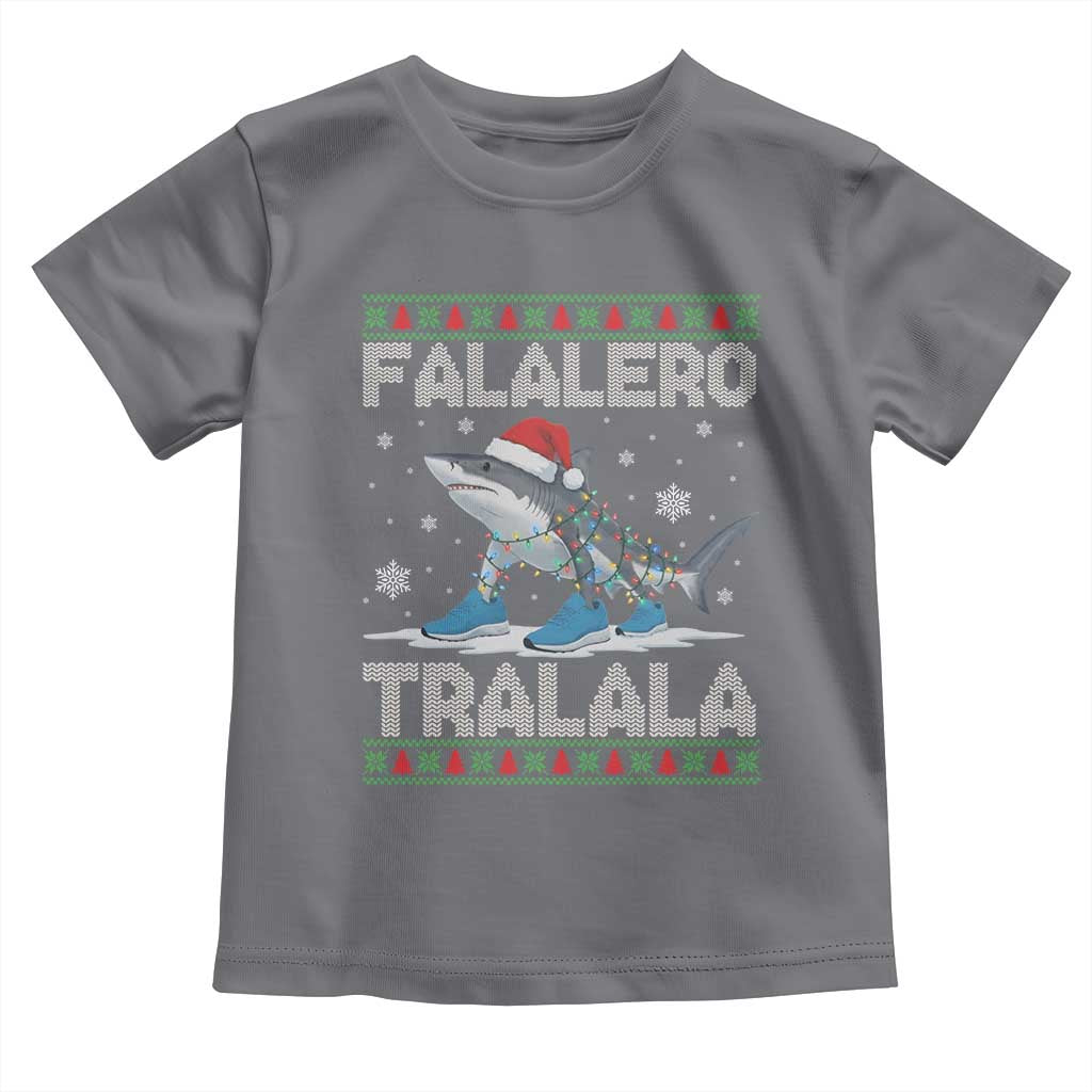 Falalero Tralala Italian Brainrot Meme Christmas Toddler T Shirt Funny Gen Z Alpha Ugly Xmas Gift TS12 Charcoal Print Your Wear