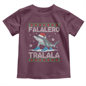 Falalero Tralala Italian Brainrot Meme Christmas Toddler T Shirt Funny Gen Z Alpha Ugly Xmas Gift TS12 Maroon Print Your Wear
