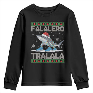 Falalero Tralala Italian Brainrot Meme Christmas Youth Sweatshirt Funny Gen Z Alpha Ugly Xmas Gift TS12 Black Print Your Wear