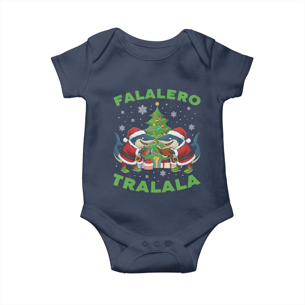 Falalero Tralala Baby Onesie Funny Italian Brainrot Meme Christmas Gift TS12 Navy Print Your Wear