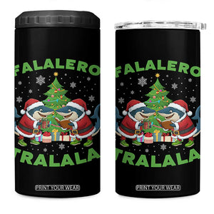 Falalero Tralala 4 in 1 Can Cooler Tumbler Funny Italian Brainrot Meme Christmas Gift TS12 One Size: 16 oz Black Print Your Wear