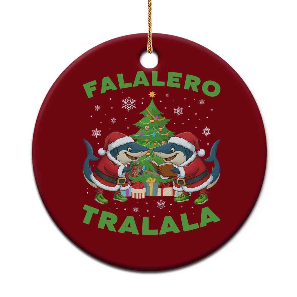 Falalero Tralala Ceramic Ornament Funny Italian Brainrot Meme Christmas Gift TS12 1pc Red Print Your Wear