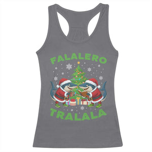 Falalero Tralala Racerback Tank Top Funny Italian Brainrot Meme Christmas Gift TS12 Charcoal Print Your Wear