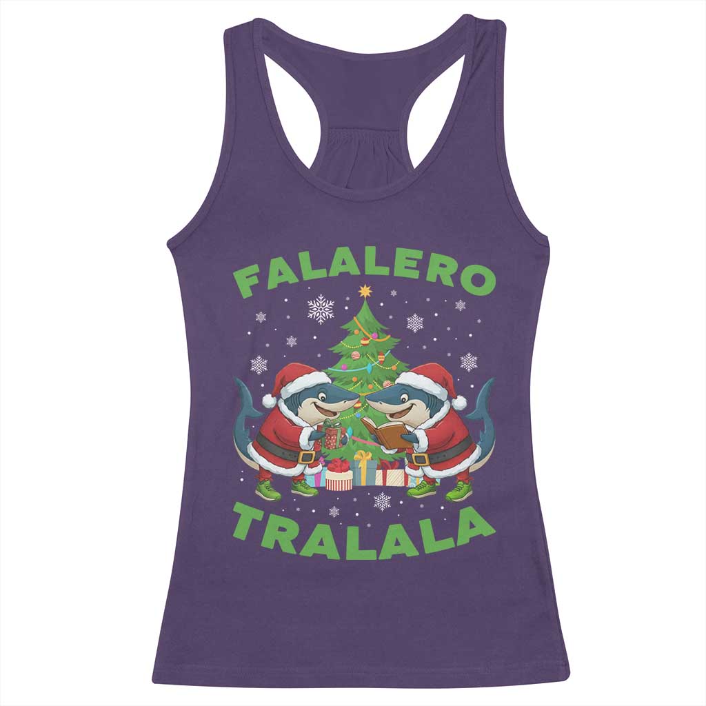 Falalero Tralala Racerback Tank Top Funny Italian Brainrot Meme Christmas Gift TS12 Purple Print Your Wear
