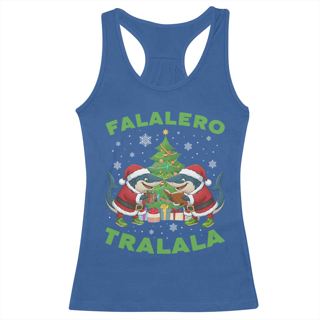 Falalero Tralala Racerback Tank Top Funny Italian Brainrot Meme Christmas Gift TS12 Royal Blue Print Your Wear
