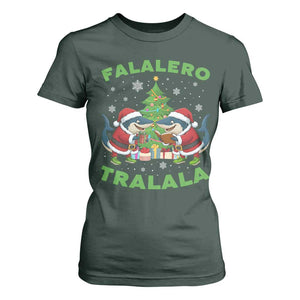 Falalero Tralala T Shirt For Women Funny Italian Brainrot Meme Christmas Gift TS12 Dark Forest Green Print Your Wear