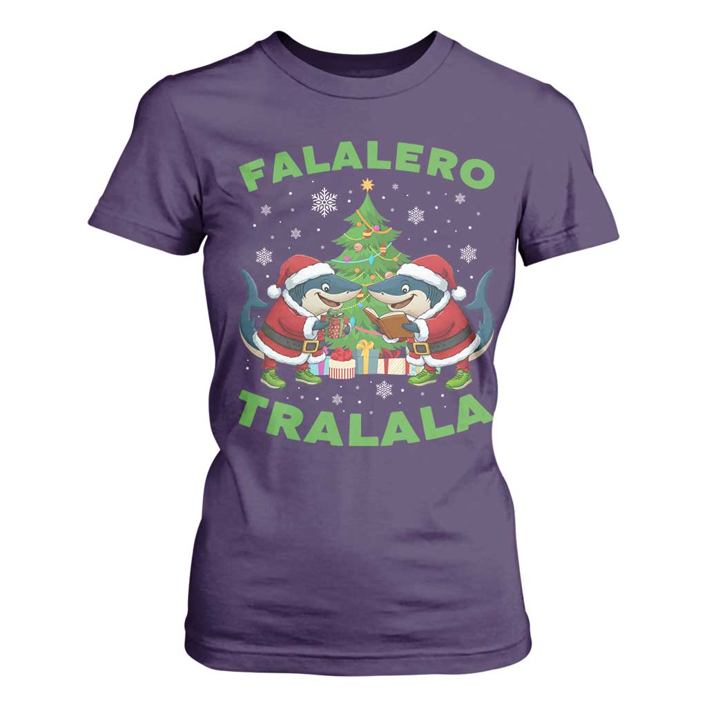 Falalero Tralala T Shirt For Women Funny Italian Brainrot Meme Christmas Gift TS12 Purple Print Your Wear