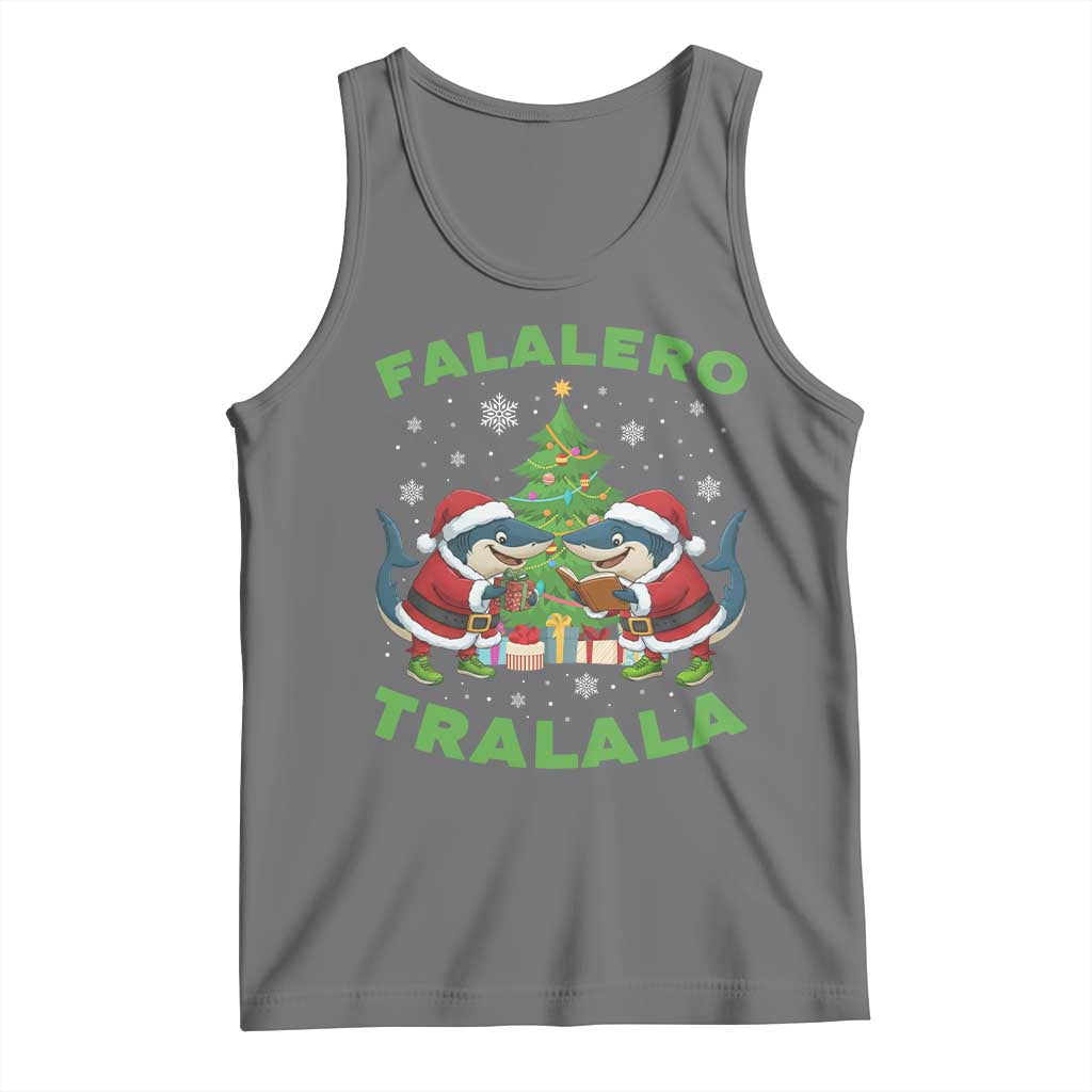 Falalero Tralala Tank Top Funny Italian Brainrot Meme Christmas Gift TS12 Black Heather Print Your Wear