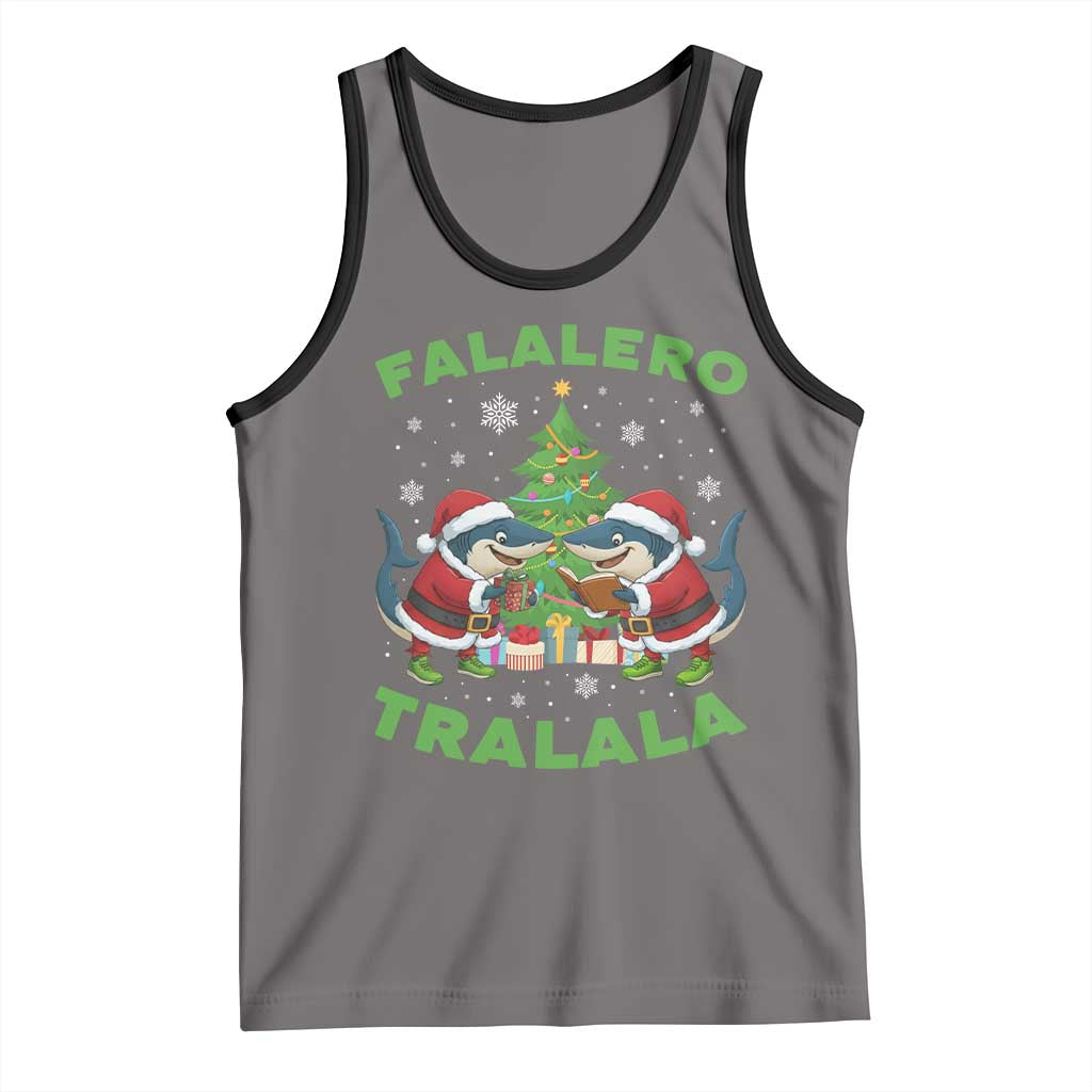 Falalero Tralala Tank Top Funny Italian Brainrot Meme Christmas Gift TS12 Deep Heather Black Print Your Wear