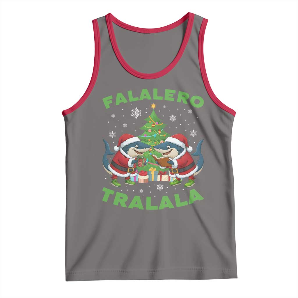 Falalero Tralala Tank Top Funny Italian Brainrot Meme Christmas Gift TS12 Deep Heather Red Print Your Wear