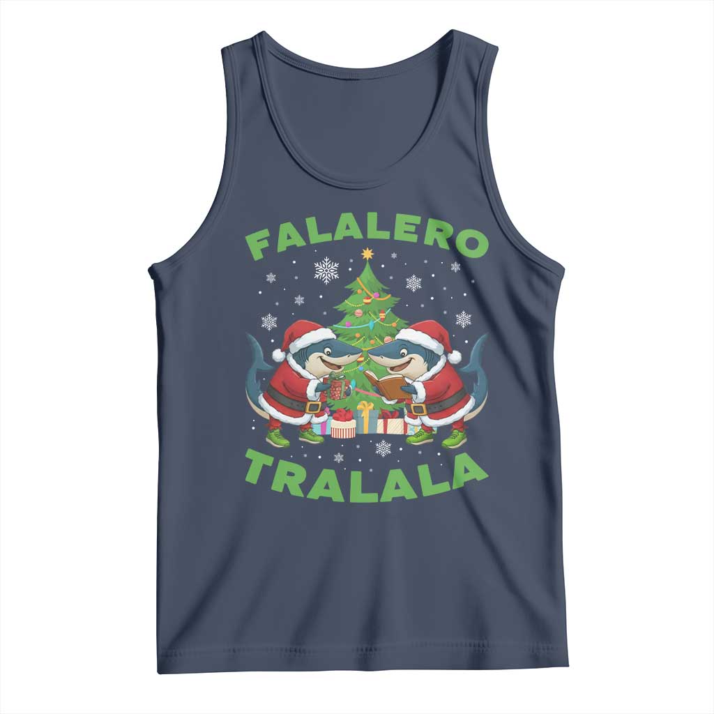 Falalero Tralala Tank Top Funny Italian Brainrot Meme Christmas Gift TS12 Navy Print Your Wear