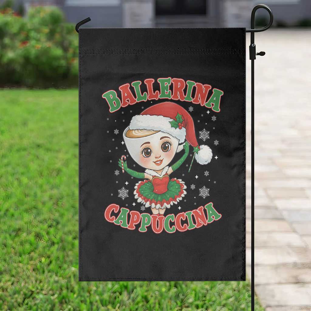 Ballerina Cappuccina Garden Flag Funny Italian Brainrot Meme Christmas Gift TS12 Print Your Wear
