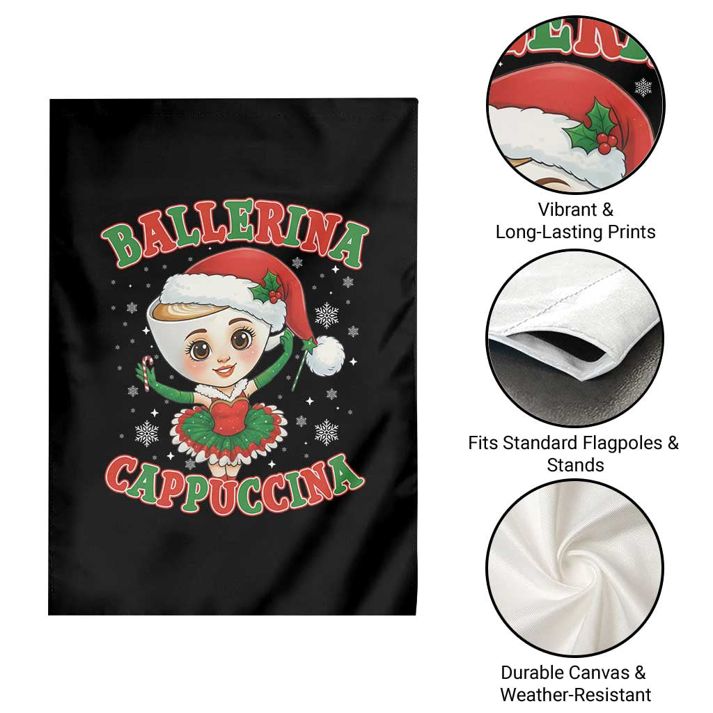 Ballerina Cappuccina Garden Flag Funny Italian Brainrot Meme Christmas Gift TS12 Print Your Wear