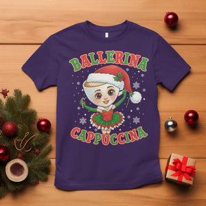 Ballerina Cappuccina T Shirt Funny Italian Brainrot Meme Christmas Gift TS12 Purple Print Your Wear