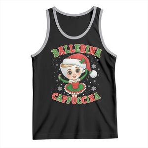 Ballerina Cappuccina Tank Top Funny Italian Brainrot Meme Christmas Gift TS12 Black Athletic Heather Print Your Wear