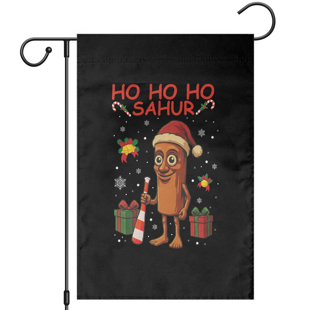 Ho Ho Ho Sahur Italian Brainrot Meme Garden Flag Funny Gen Z Alpha Christmas Gift TS12 Black Print Your Wear