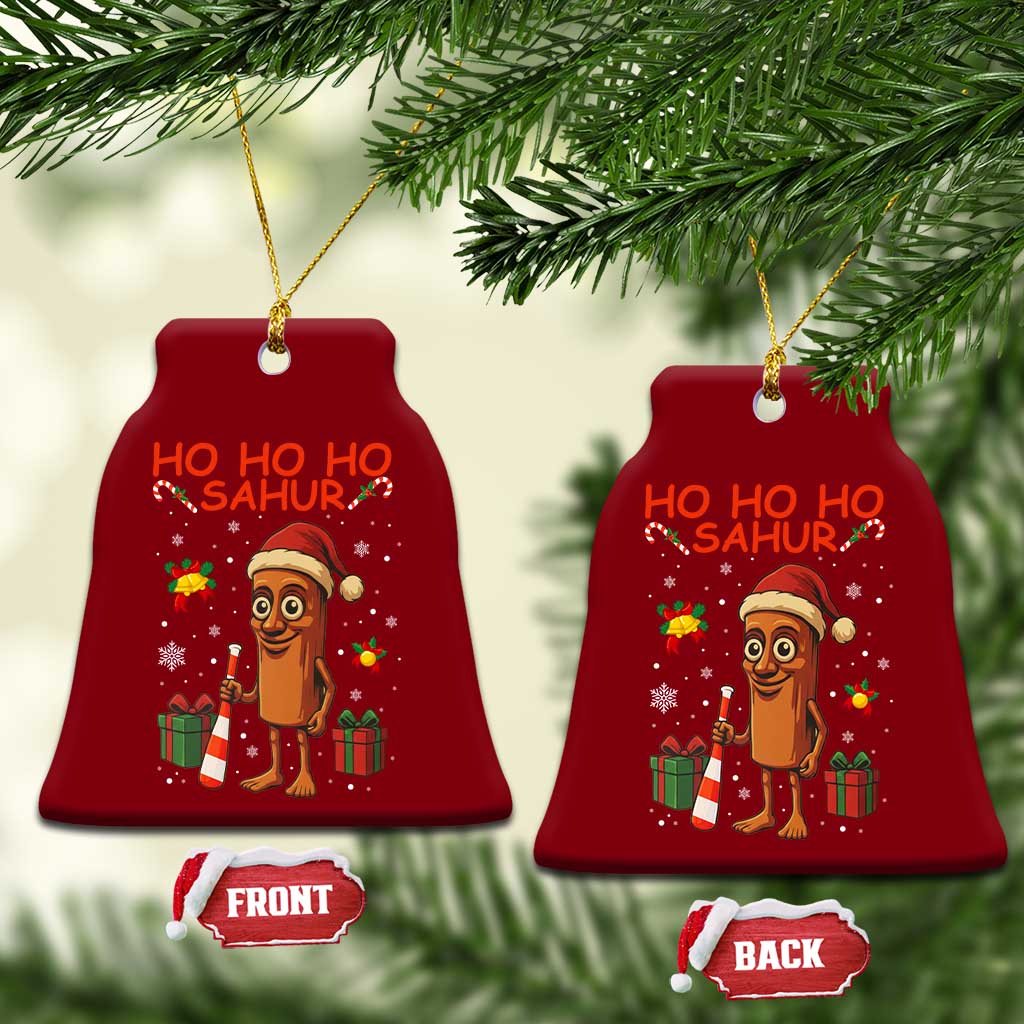 Ho Ho Ho Sahur Italian Brainrot Meme Ceramic Ornament Funny Gen Z Alpha Christmas Gift TS12 Print Your Wear