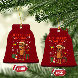Ho Ho Ho Sahur Italian Brainrot Meme Ceramic Ornament Funny Gen Z Alpha Christmas Gift TS12 Print Your Wear