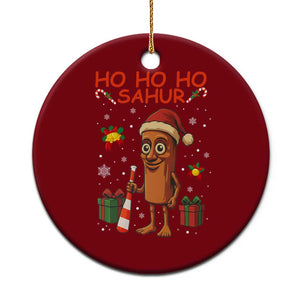 Ho Ho Ho Sahur Italian Brainrot Meme Ceramic Ornament Funny Gen Z Alpha Christmas Gift TS12 1pc Red Print Your Wear