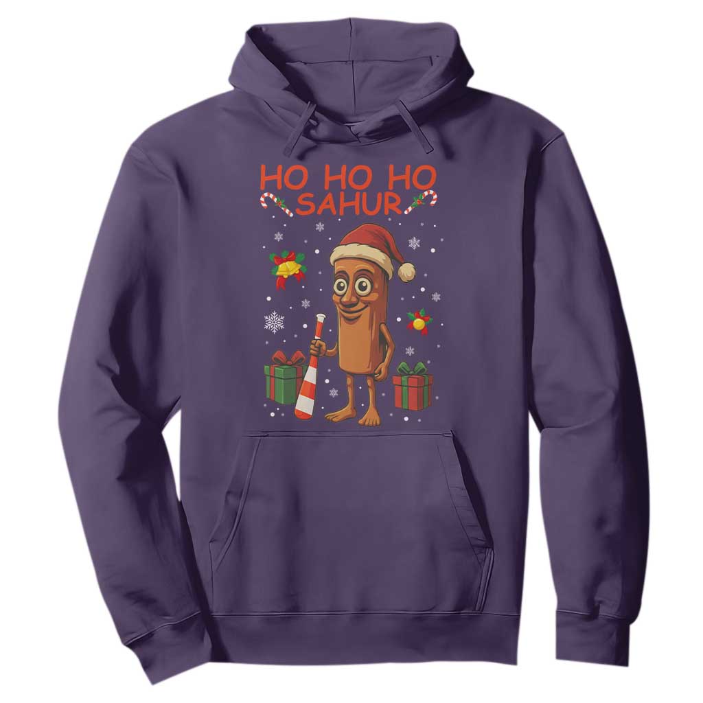 Ho Ho Ho Sahur Italian Brainrot Meme Hoodie Funny Gen Z Alpha Christmas Gift TS12 Purple Print Your Wear