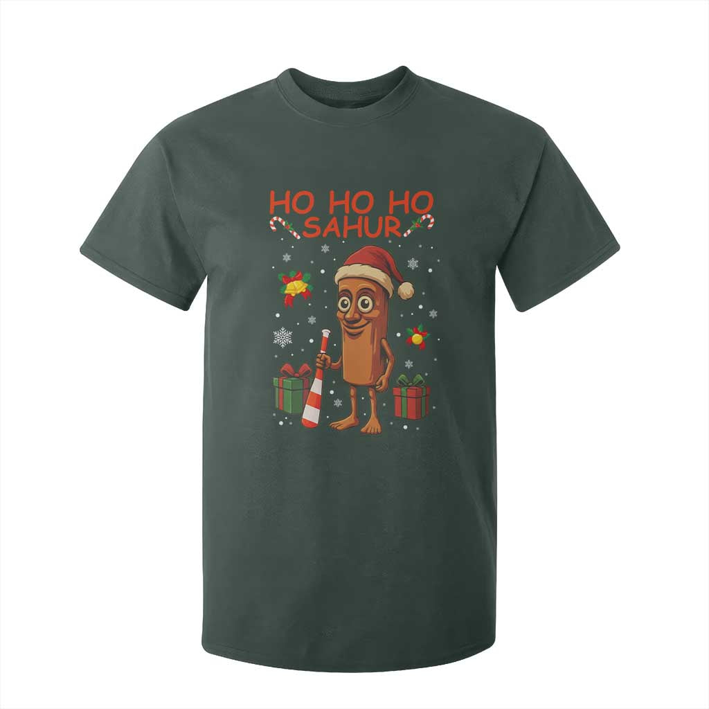 Ho Ho Ho Sahur Italian Brainrot Meme T Shirt For Kid Funny Gen Z Alpha Christmas Gift TS12 Dark Forest Green Print Your Wear