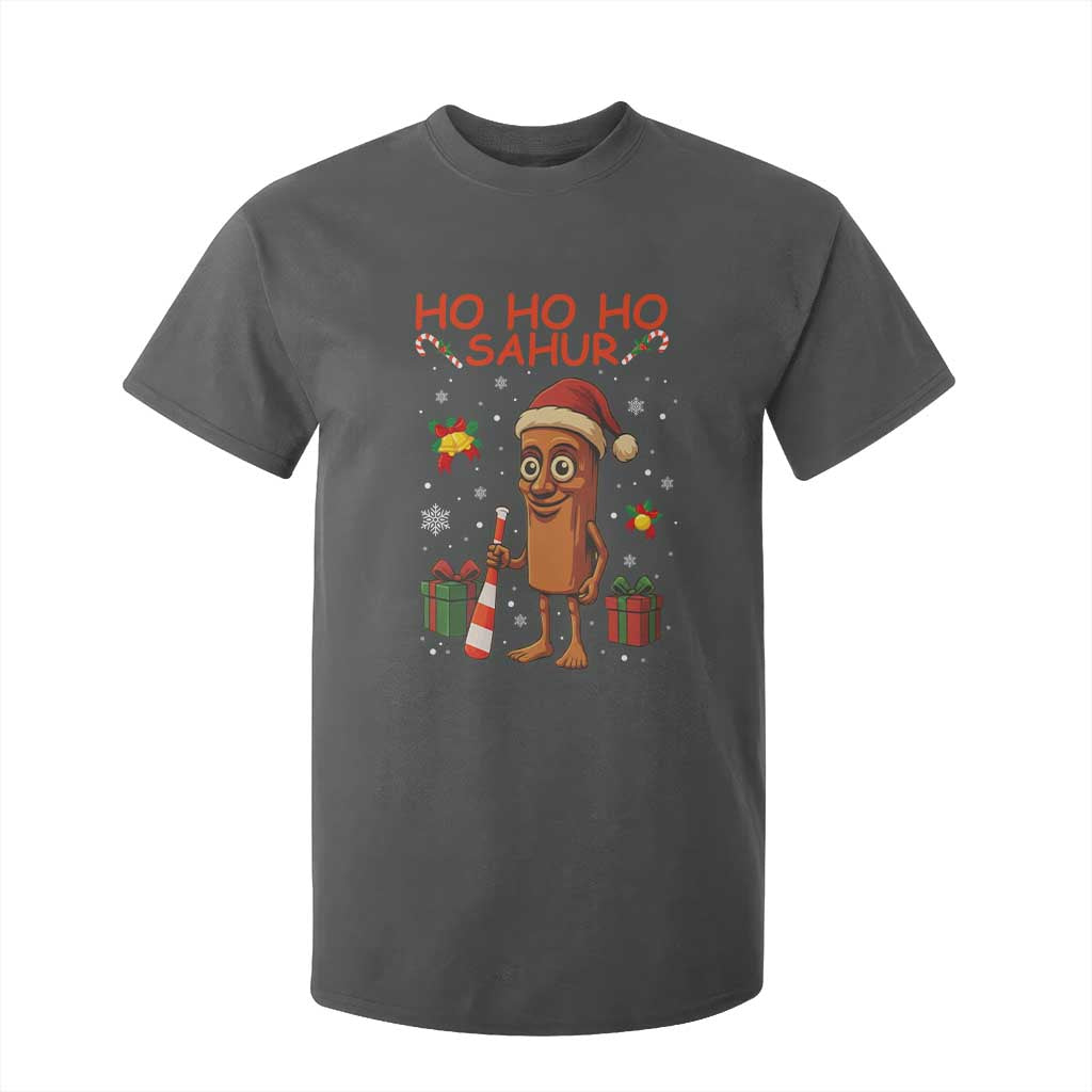 Ho Ho Ho Sahur Italian Brainrot Meme T Shirt For Kid Funny Gen Z Alpha Christmas Gift TS12 Dark Heather Print Your Wear