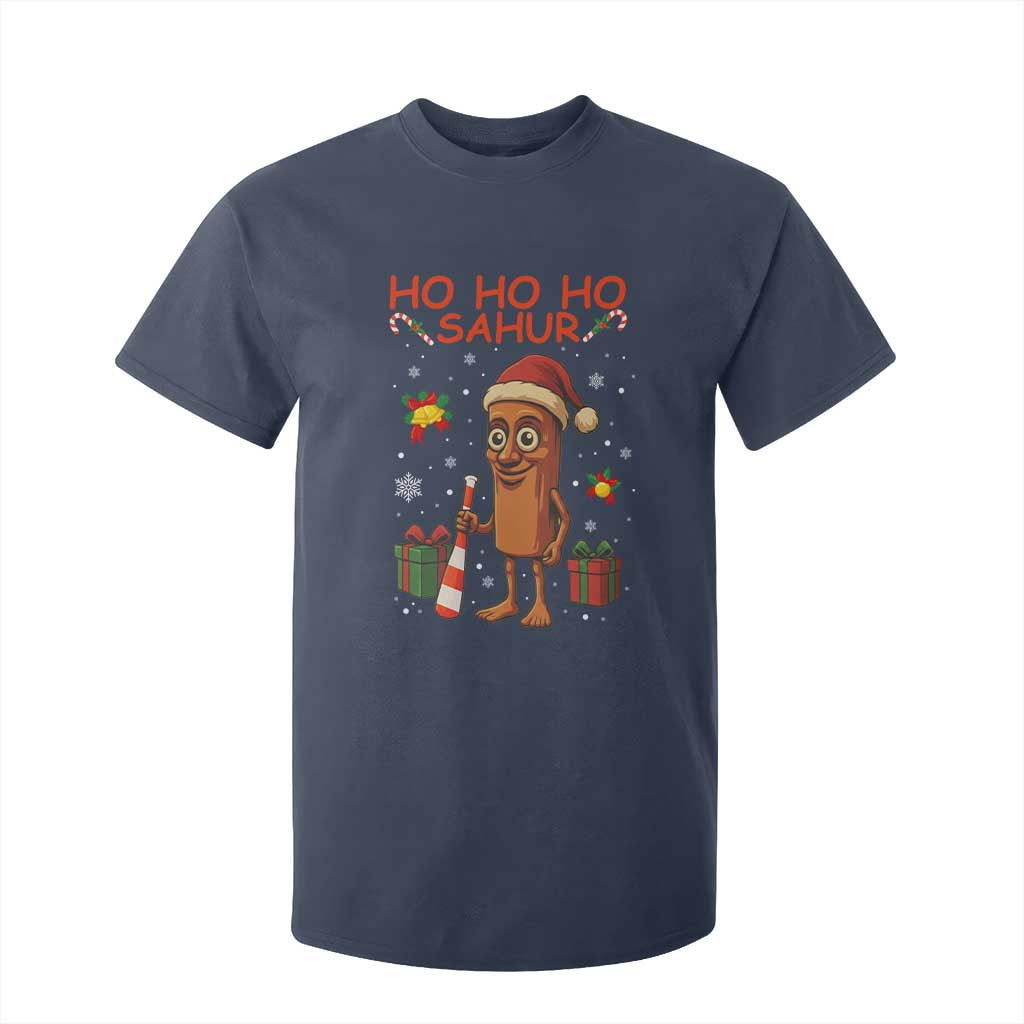 Ho Ho Ho Sahur Italian Brainrot Meme T Shirt For Kid Funny Gen Z Alpha Christmas Gift TS12 Navy Print Your Wear