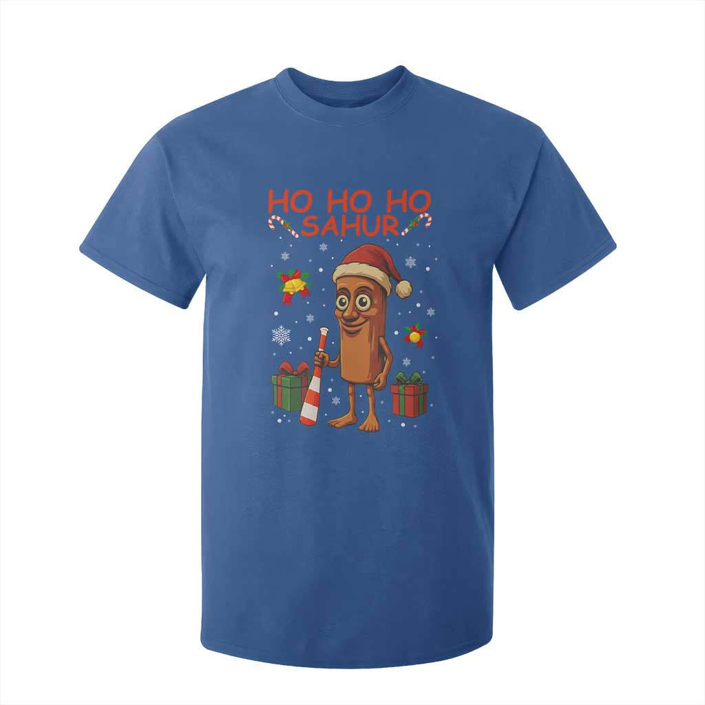 Ho Ho Ho Sahur Italian Brainrot Meme T Shirt For Kid Funny Gen Z Alpha Christmas Gift TS12 Royal Blue Print Your Wear