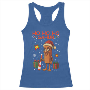 Ho Ho Ho Sahur Italian Brainrot Meme Racerback Tank Top Funny Gen Z Alpha Christmas Gift TS12 Royal Blue Print Your Wear