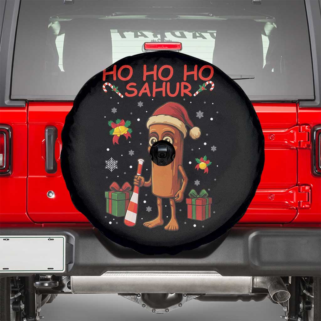 Ho Ho Ho Sahur Italian Brainrot Meme Spare Tire Cover Funny Gen Z Alpha Christmas Gift TS12 Black Print Your Wear