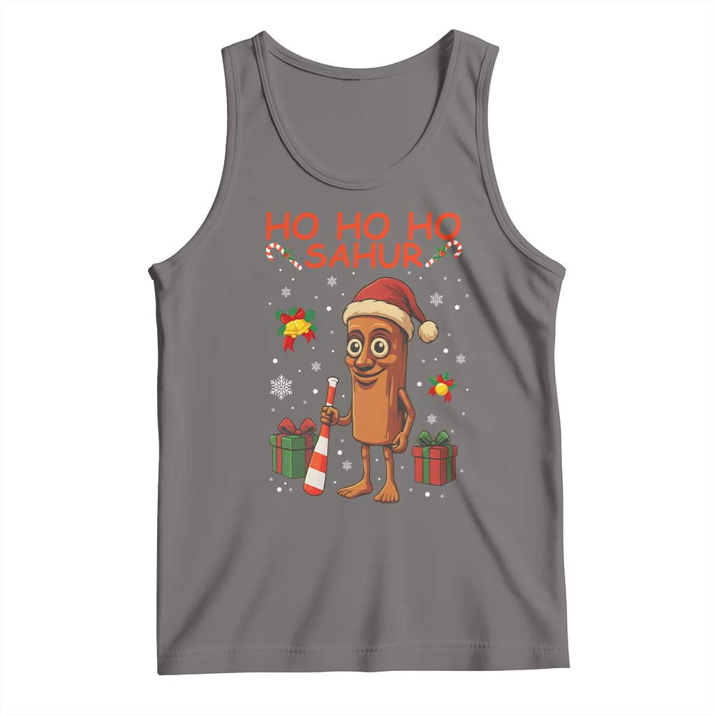 Ho Ho Ho Sahur Italian Brainrot Meme Tank Top Funny Gen Z Alpha Christmas Gift TS12 Deep Heather Print Your Wear