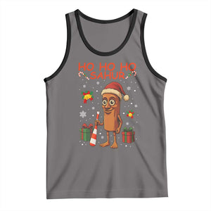 Ho Ho Ho Sahur Italian Brainrot Meme Tank Top Funny Gen Z Alpha Christmas Gift TS12 Deep Heather Black Print Your Wear