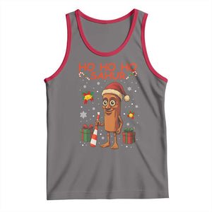 Ho Ho Ho Sahur Italian Brainrot Meme Tank Top Funny Gen Z Alpha Christmas Gift TS12 Deep Heather Red Print Your Wear