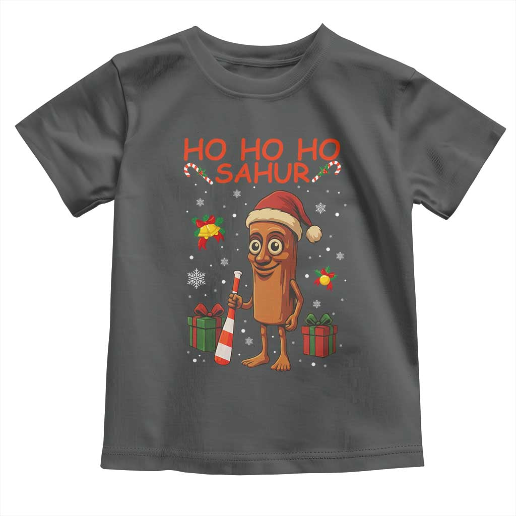 Ho Ho Ho Sahur Italian Brainrot Meme Toddler T Shirt Funny Gen Z Alpha Christmas Gift TS12 Dark Heather Print Your Wear