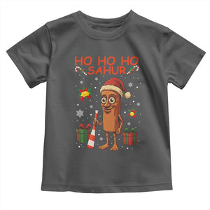 Ho Ho Ho Sahur Italian Brainrot Meme Toddler T Shirt Funny Gen Z Alpha Christmas Gift TS12 Dark Heather Print Your Wear