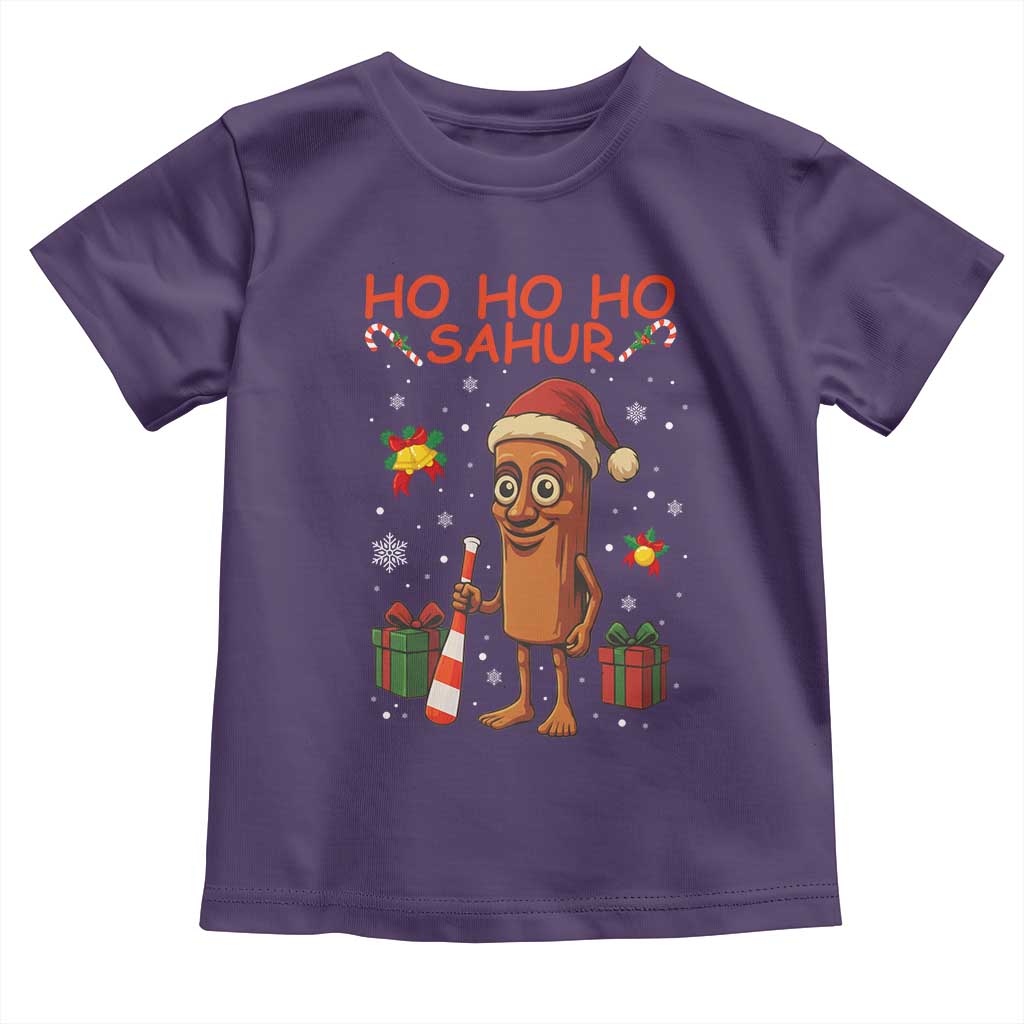 Ho Ho Ho Sahur Italian Brainrot Meme Toddler T Shirt Funny Gen Z Alpha Christmas Gift TS12 Purple Print Your Wear
