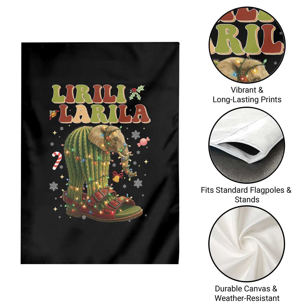 Funny Lirili Larila Italian Brainrot Meme Garden Flag Christmas Gift TS12 Print Your Wear