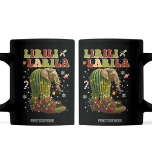 Funny Lirili Larila Italian Brainrot Meme Coffee Mug Christmas Gift TS12 Black Print Your Wear