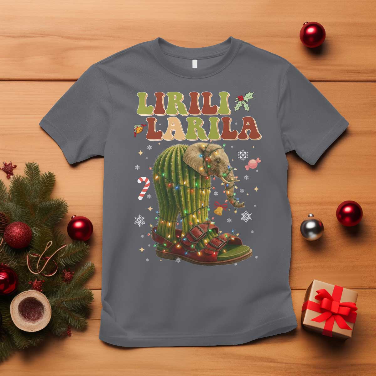 Funny Lirili Larila Italian Brainrot Meme T Shirt Christmas Gift TS12 Charcoal Print Your Wear