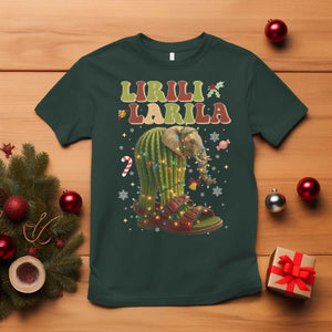Funny Lirili Larila Italian Brainrot Meme T Shirt Christmas Gift TS12 Dark Forest Green Print Your Wear