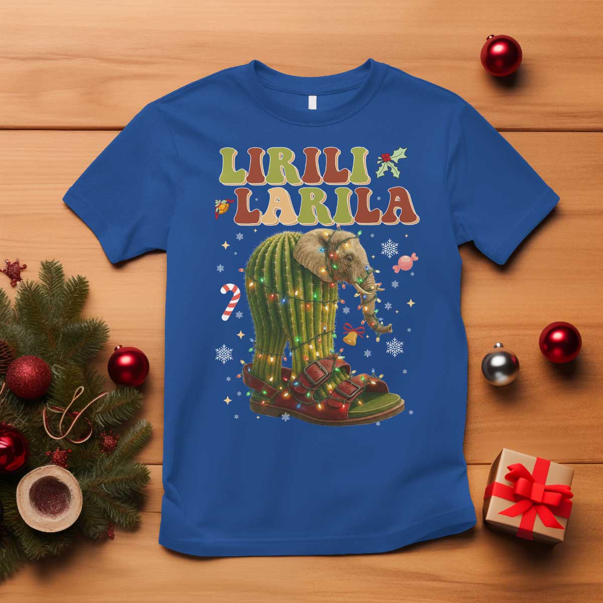 Funny Lirili Larila Italian Brainrot Meme T Shirt Christmas Gift TS12 Royal Blue Print Your Wear