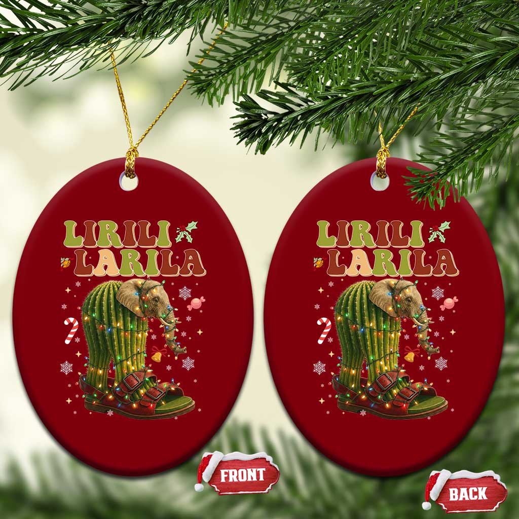 Funny Lirili Larila Italian Brainrot Meme Ceramic Ornament Christmas Gift TS12 Print Your Wear