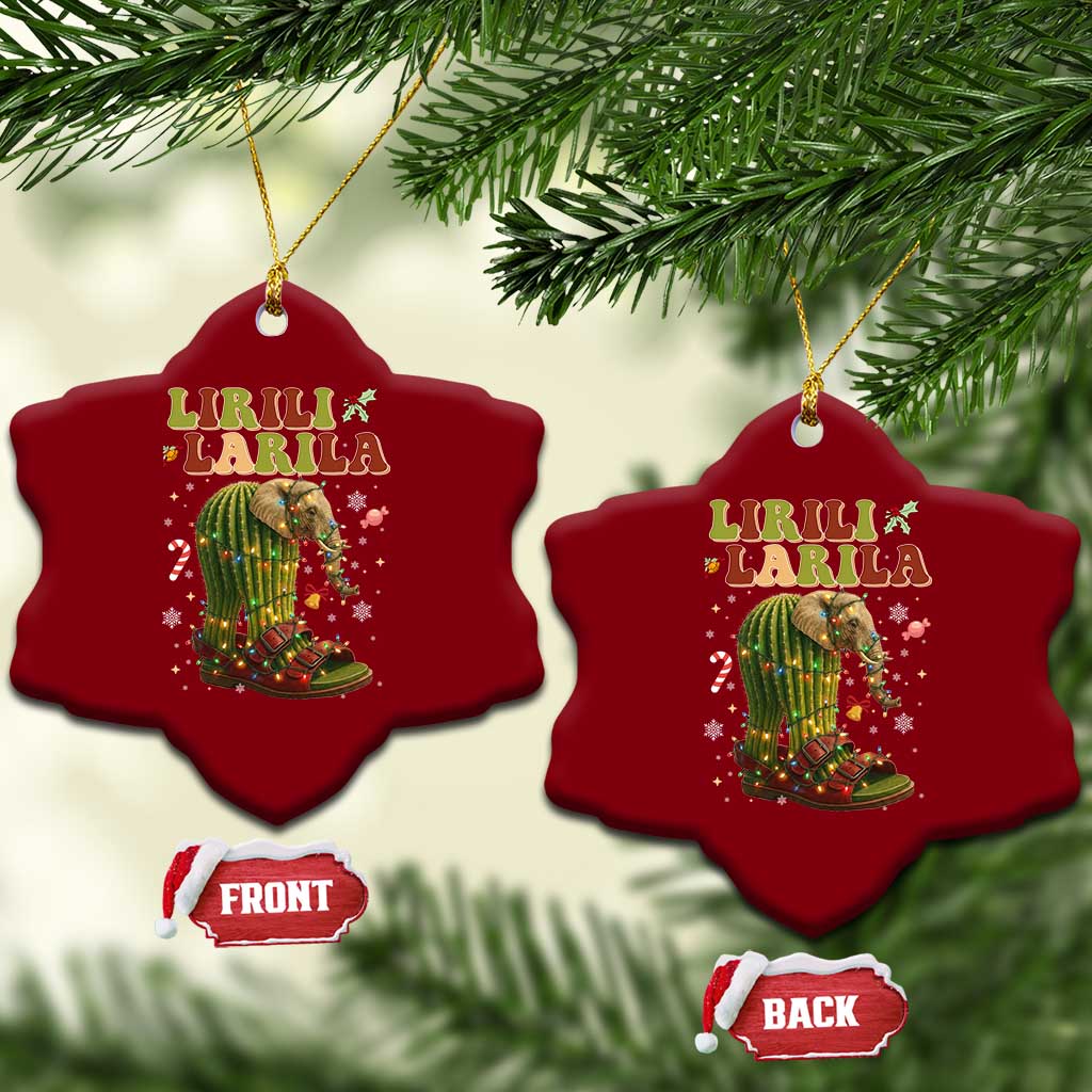 Funny Lirili Larila Italian Brainrot Meme Ceramic Ornament Christmas Gift TS12 Print Your Wear