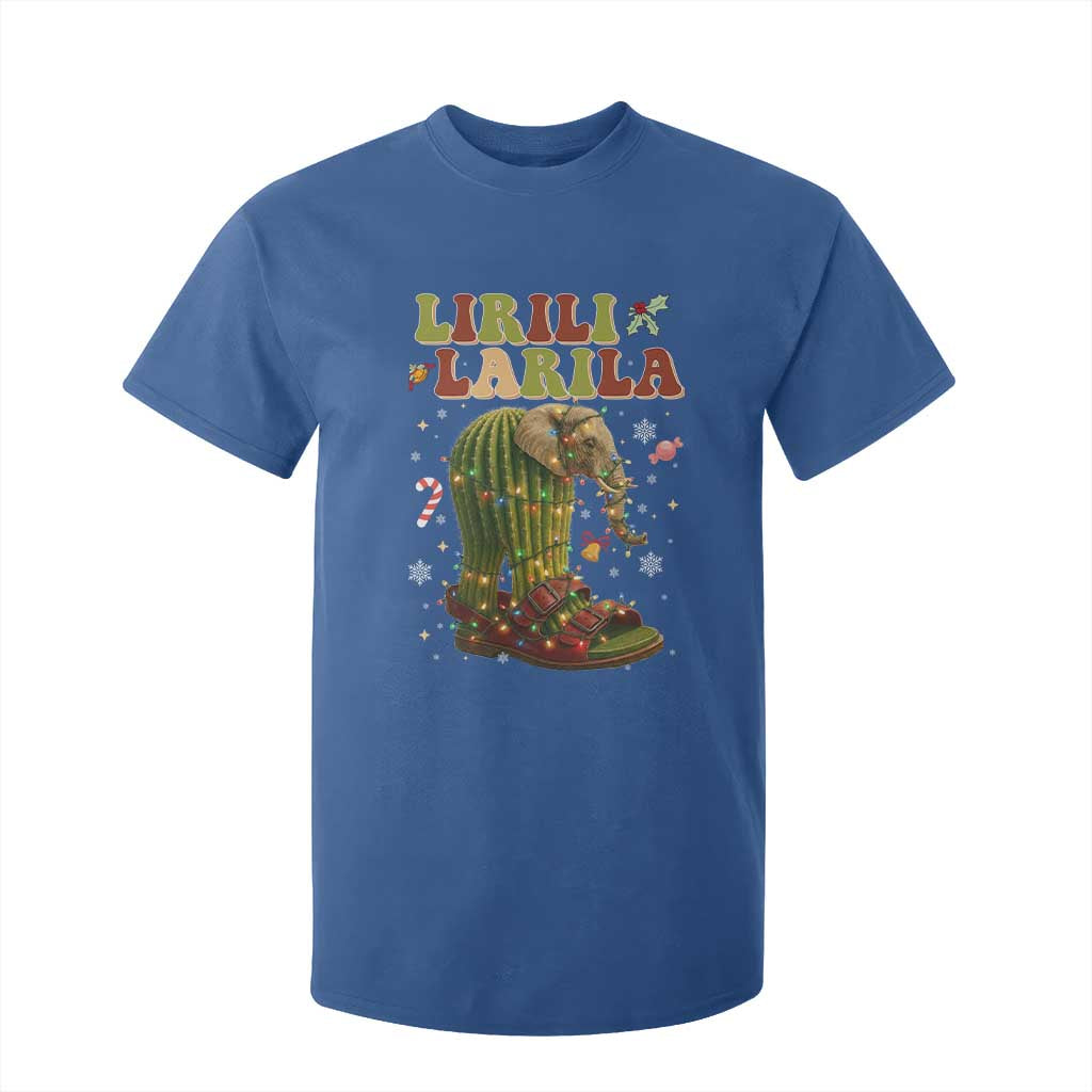Funny Lirili Larila Italian Brainrot Meme T Shirt For Kid Christmas Gift TS12 Royal Blue Print Your Wear