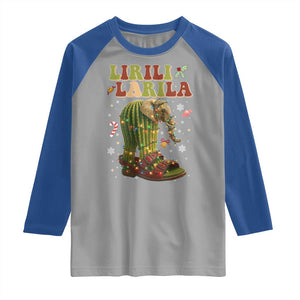Funny Lirili Larila Italian Brainrot Meme Raglan Shirt Christmas Gift TS12 Sport Gray Royal Print Your Wear