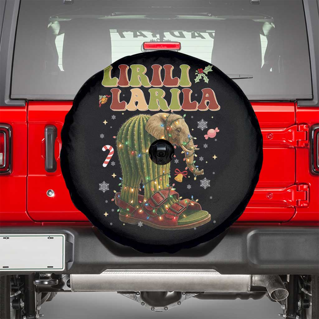 Funny Lirili Larila Italian Brainrot Meme Spare Tire Cover Christmas Gift TS12 Black Print Your Wear