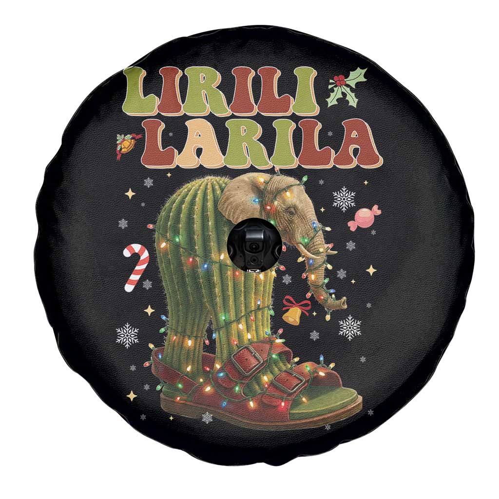 Funny Lirili Larila Italian Brainrot Meme Spare Tire Cover Christmas Gift TS12 Print Your Wear