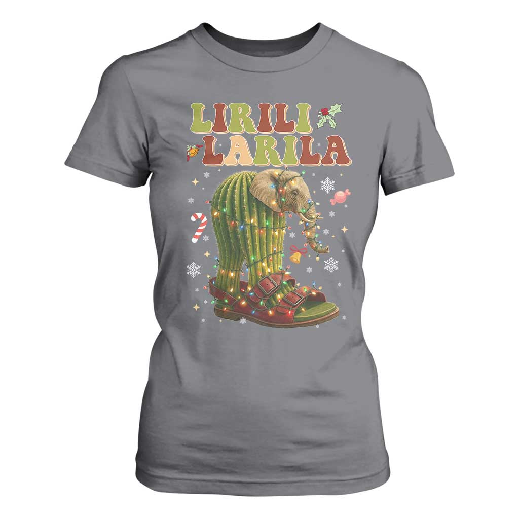 Funny Lirili Larila Italian Brainrot Meme T Shirt For Women Christmas Gift TS12 Charcoal Print Your Wear