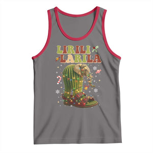Funny Lirili Larila Italian Brainrot Meme Tank Top Christmas Gift TS12 Deep Heather Red Print Your Wear