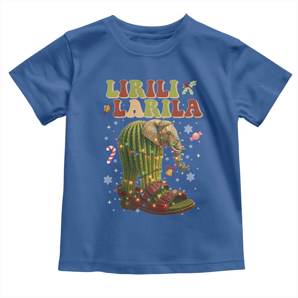 Funny Lirili Larila Italian Brainrot Meme Toddler T Shirt Christmas Gift TS12 Royal Blue Print Your Wear